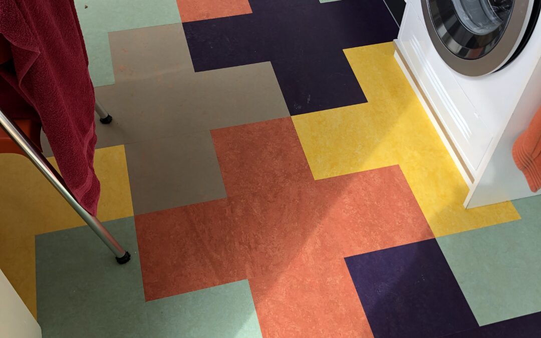 mix van marmoleum/linoleum vloer projecten